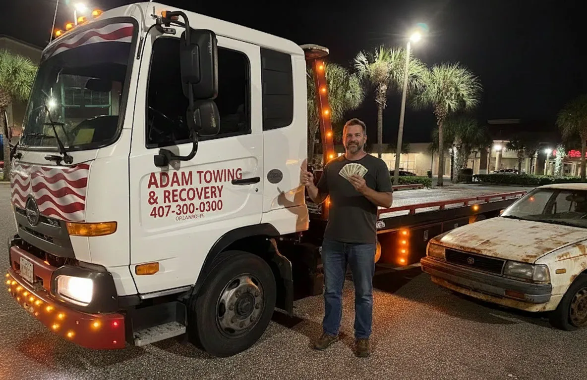 Cash For Cars Service by Adam Towing & Recovery — Ocoee, FL