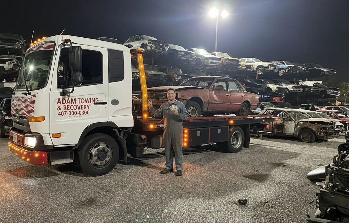 Scrap Car Removal Service by Adam Towing & Recovery — Ocoee, FL